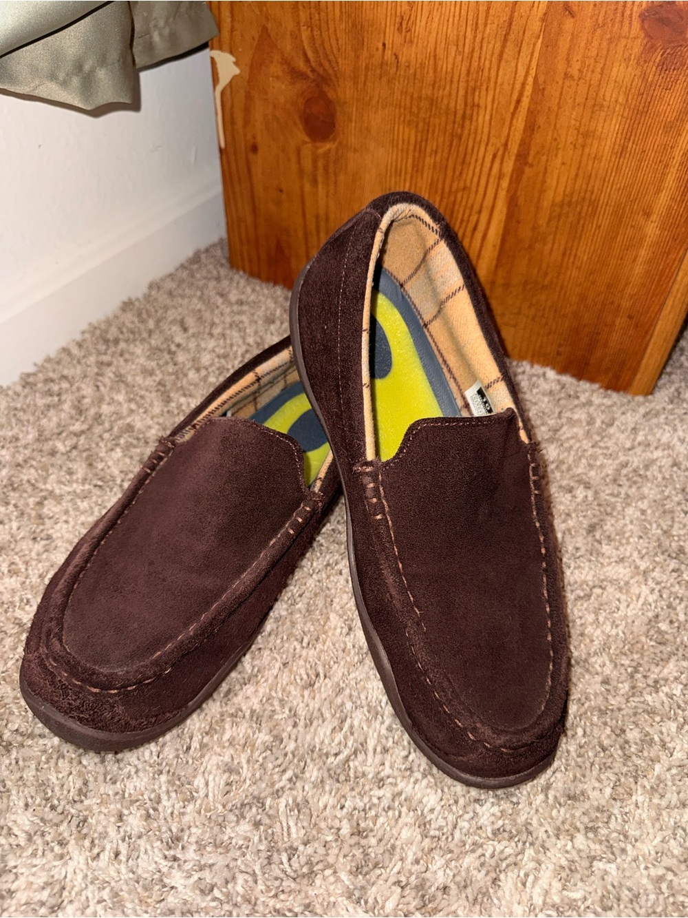 Kuru Men's Brown Suede Slip-On Loafers